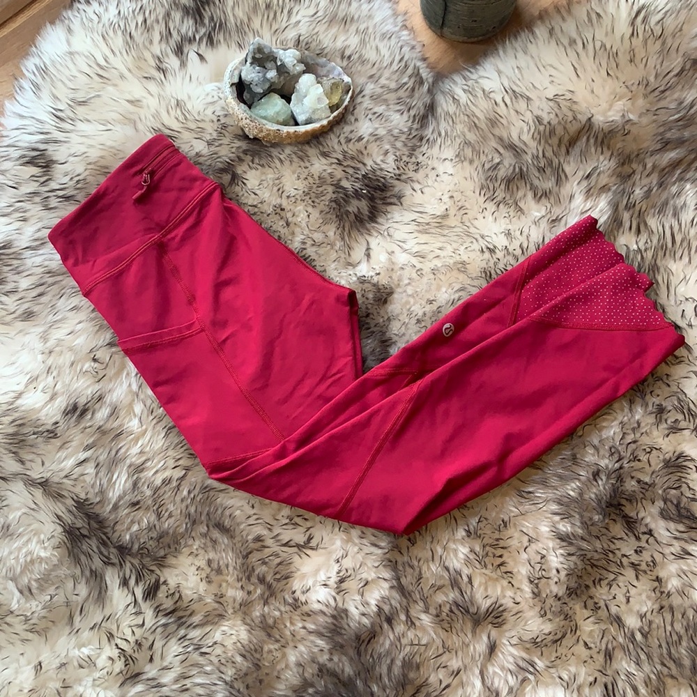 Lululemon red leggings